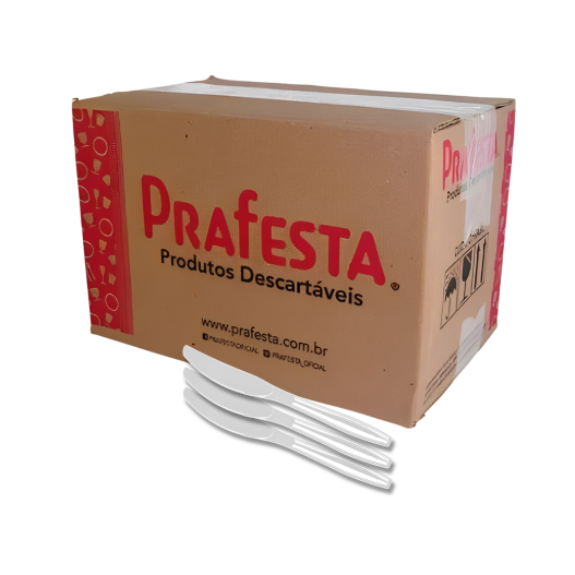 Faca Master Branca - 10 Pacotes com 50 Unidades