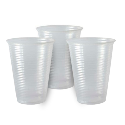 Copo Plástico Descartável PS Transparente 300 ML Copoplast - 100 Unidades
