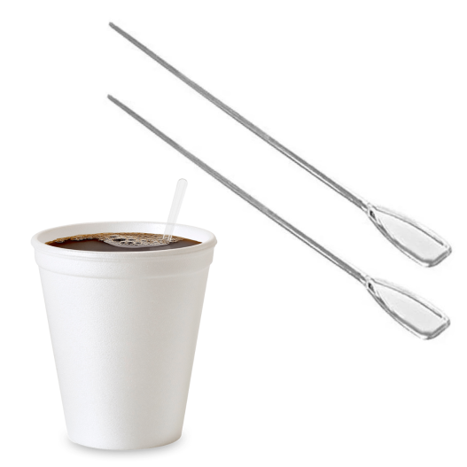 Mexedor Palheta P/ Café Drinks Plástico Descartável Cristal - 500 Unidades