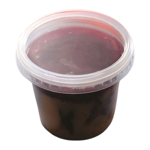 Pote PP Redondo Descartável c/ Sobretampa Danubio 350ml - 24 Unidades