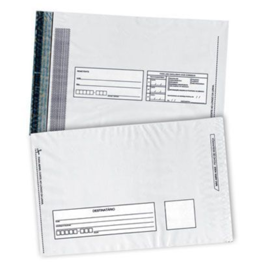 Envelope Segurança P/ Correio Impresso Reforçado Envio (30X40+3 aba) - 100 Unidades