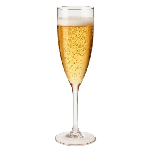 Taça Acrilica Champanhe Cristal 150ML Elite Ano Novo Reveillon Evento Casamento Formatura - 105 Unidades