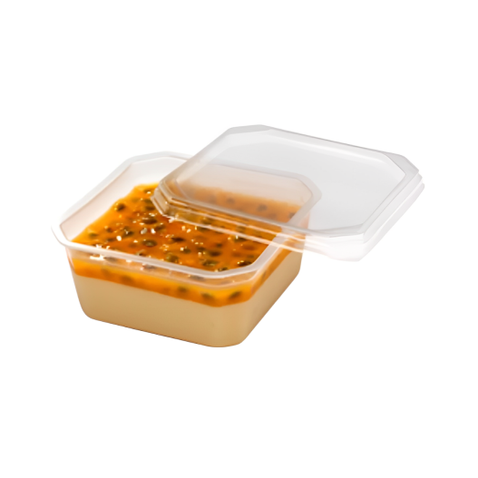 Pote Quadrado C/ Tampa 150ML - 20 Unidades