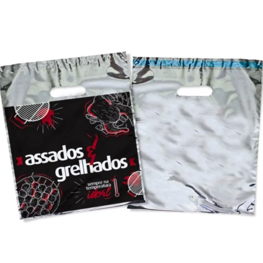 Embalagem Térmica Hot Pack p/ Assados e Grelhados - 100 Unidades