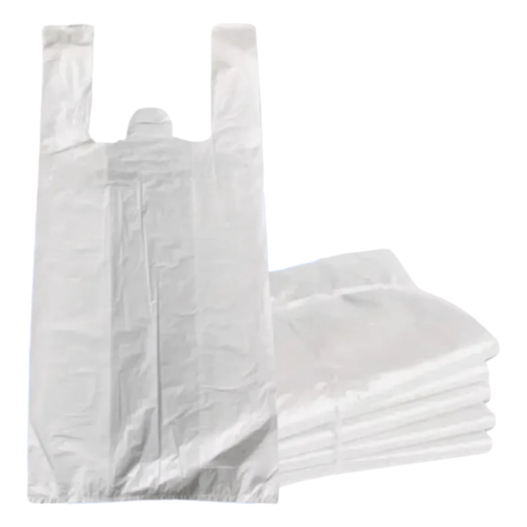 Sacola Plástica Branca Lisa Reforçada Economica 30 x 40 Extrusa pack - 1000 Unidades