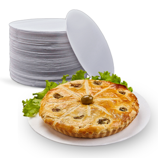 Disco Bandeja Isopor Eps  20cm Suporte Pizza Bolo Doce Frios - 400 Unidades