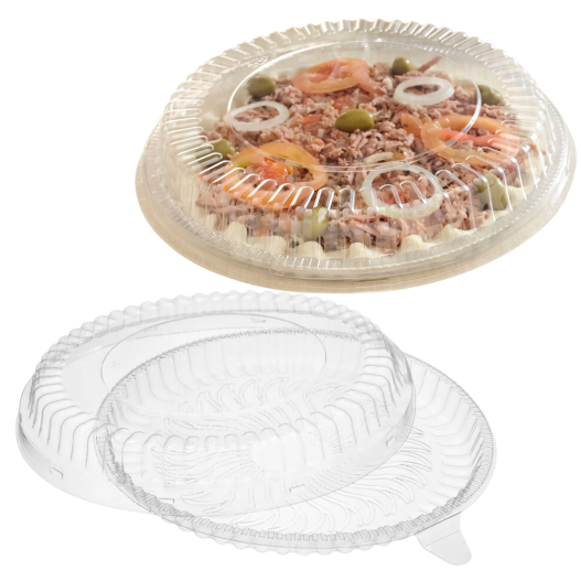 Embalagem Doces Pizza Sushi Baixa 1KG Cristal PET G30M - 100 Unidades
