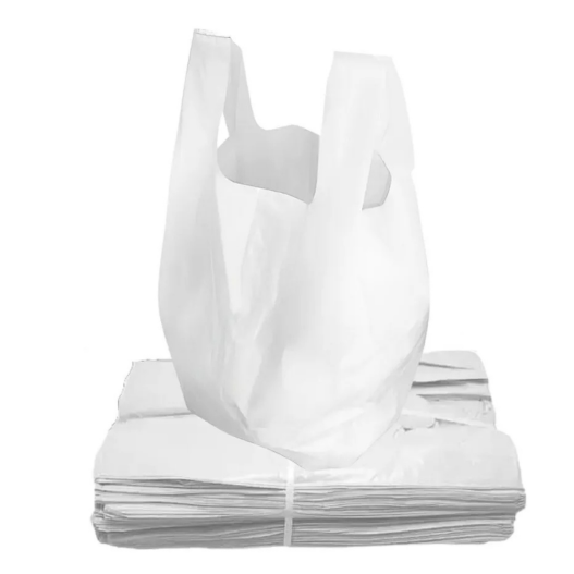 Sacola Plástica Branca Lisa Economica 30 x 40 Extrusa pack - 1000 Unidades