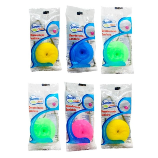 Pedra Sanitária Perfumada Sampa Clean 25grs - 12 Unidades