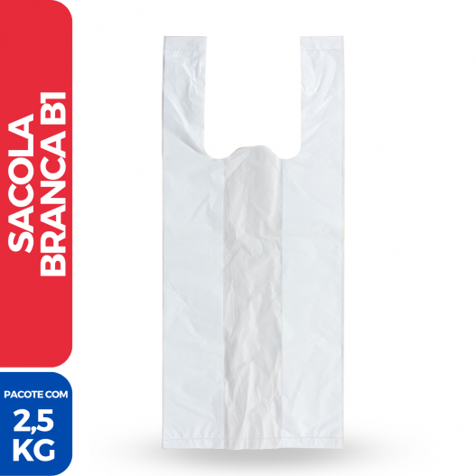 Sacola B1 Branca 25 X 35 (2.5kg) - 760 Unidades