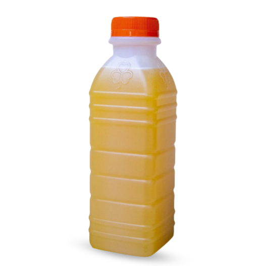 Garrafa Plástica c/Tampa Amarela 300ML - 100 Unidades
