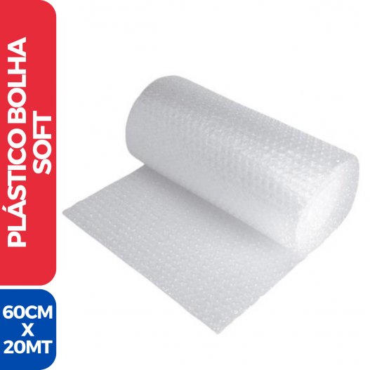 Bobina Plástico Bolha Light Resistente 60cm x 20mts