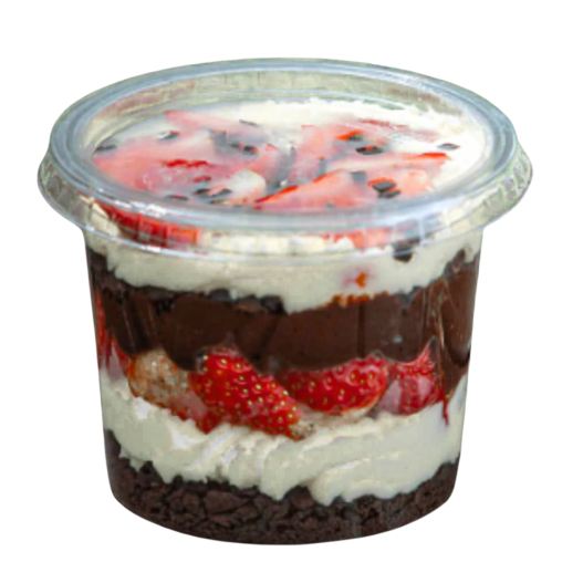 Pote Descartável Sobretampa Redondo Bolo Freezer Microondas 250ml - 432 Unidades