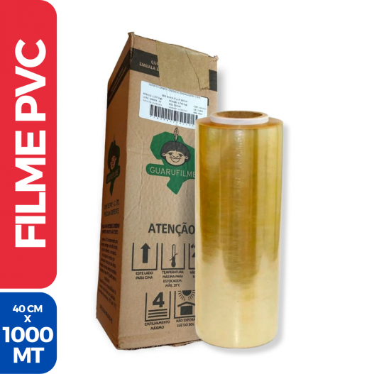 Filme PVC Resinite Amarelo (Bobina) - 40cm X 12 X 1000MT