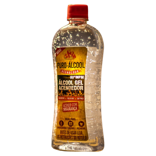 Álcool Gel Acendedor Puro 80° 425 gr