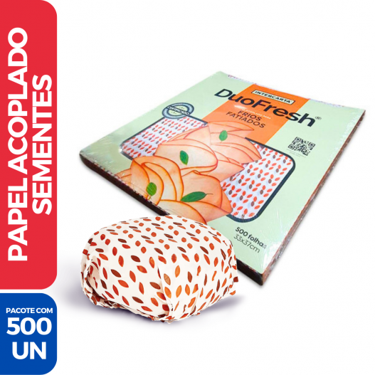 Papel Acoplado P/ Lanches (Sementes) 33 X 37 -  500 Folhas