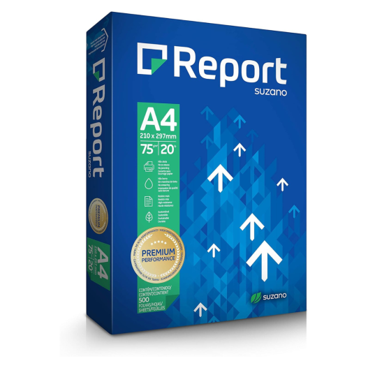 Papel Folha Sulfite A4 Branca Report Premium - 500 folhas