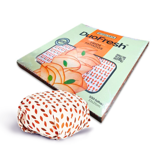 Papel Acoplado P/ Lanches (Sementes) 33 X 37 -  500 Folhas