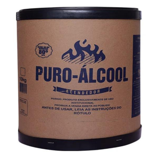 Álcool Gel Acendedor Puro Barrica 10 KG