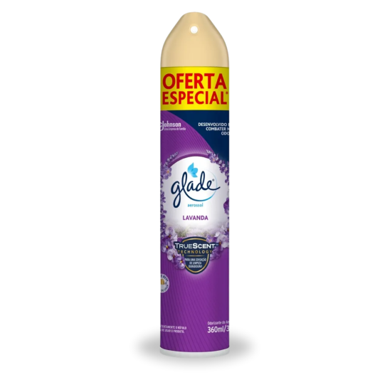 Odorizador Bom Ar Ambiente Aerossol Lavanda Glade 360ml