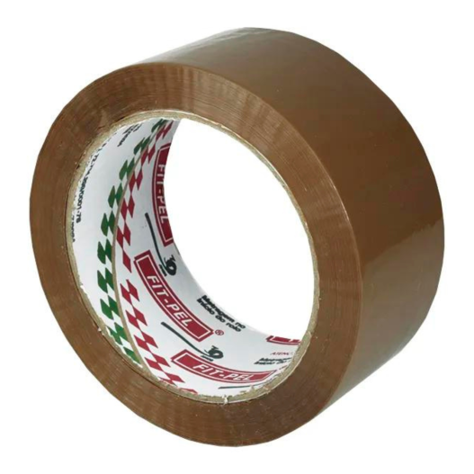 Fita Adesiva Marrom P/ Embalagem 70mm x 50mt - 3 Unidades