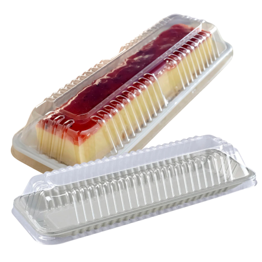 Boleira Embalagem Bolos Tortas Fatia Branca 400G G63M - 100 Unidades