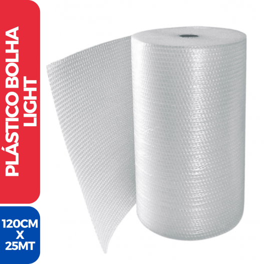 Bobina Plástico Bolha Light Resistente 120cm x 25mts